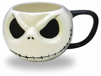 Nightmare Before Christmas Jack Skellington Head Mug